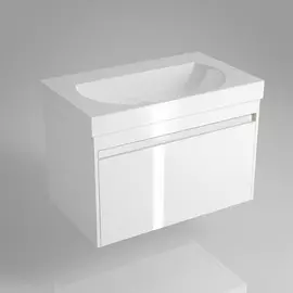 Тумба подвесная под умывальник Kerama marazzi buongiorno 80 см белый (с внутренним ящиком)