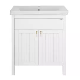 Тумба без раковины прямая Мисти Адель - 60 белая эмаль