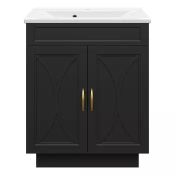 Тумба прямая Мисти Амбра 70 черный