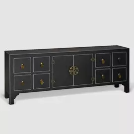 Тумба ТВ Design 130x24x50.5 см черный