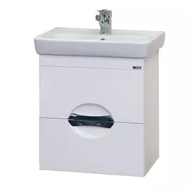 Тумба Жасмин 50 подв с 2 ящ. Белая Мисти