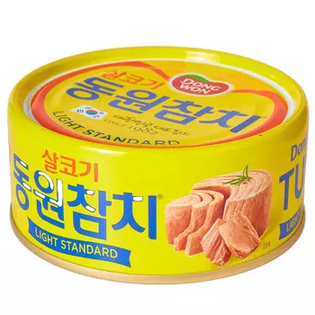 Тунец консервированный Dongwon светлый в масле 250 г