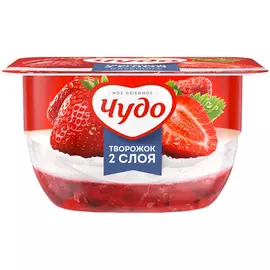 Творожок Чудо Клубника 4,2% 100 г