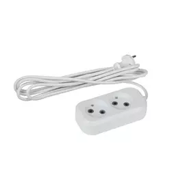 Удлинитель Эра без зазeмления, 2гн, 3м, ПВС, 2x0.75мм2, 6А