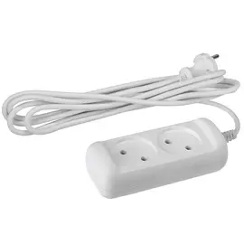 Удлинитель Эра без зазeмления, 2гн, 5м, ПВС, 2х1мм2, 10А