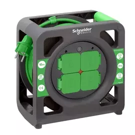 Удлинитель катушечный Schneider electric Thorsman 4 розетки 15м 3х1.5 IP44