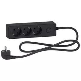Удлинитель Schneider Electric ST9431B 2К+З кабель 1,5м черный