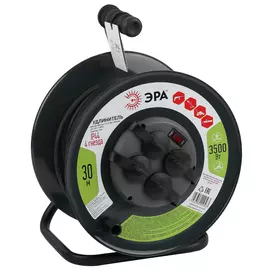 Удлинитель силовой Эра RMx-4es-3x1.5-30m-IP44 на м. катушке c/з 4 гн 30м 3х1.5