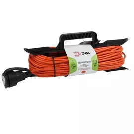 Удлинитель силовой ЭРА UFx-1-2x1.0-40m-IP44 на рамке б/з 1 гн 40м ПВС 2х1