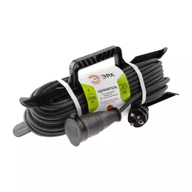 Удлинитель силовой Эра UFx-1e-3x2,5-30m-IP44 на рамке с заземлением 1 розетка 30 м 3х2,5мм2