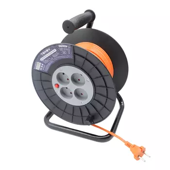 Удлинитель Tokov Electric на катушке 20 м без заземления 6А сечение 2х0,75 мм