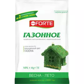 Удобрение Bona Forte с микроэлементами газонное весеннее, 4,5 кг