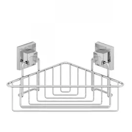 Угловая полка Teknotel самоклеящаяся серебряная 21х21х15 см (EF251)
