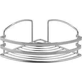 Угловая полка Teknotel серебряная 19х19х10 см