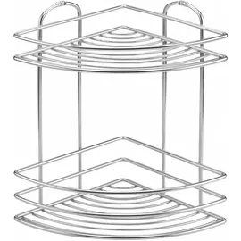 Угловая полка Teknotel серебряная 21х21х28 см