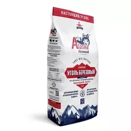 Уголь березовый Alaska firewood 3кг pro