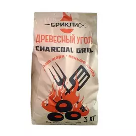 Уголь древесный Бриклис 3 кг