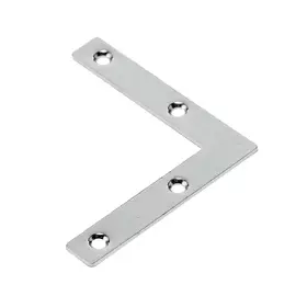 Уголок мебельный Vormann плоский 60х60х10х15 мм оцинкованная