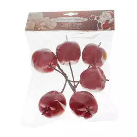 Украшение декоративное Due Esse Christmas яблоки 6 шт