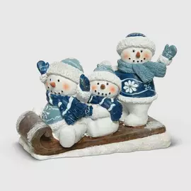 Украшение декоративное Kaemingk снеговики 19x14 см