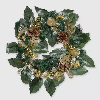 Украшение для свечи Due Esse Christmas золото 30 см