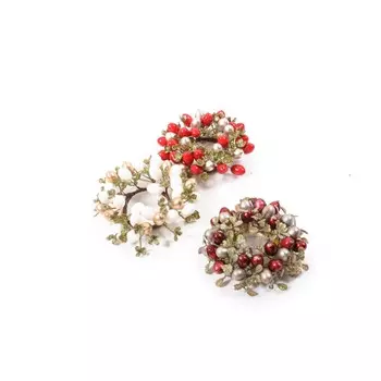 Украшение для свечи Mercury NY с ягодами 13 см в ассортименте