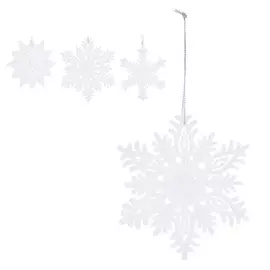 Украшение елочное Koopman NY CAA650150 снежинка в ассортименте