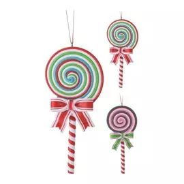 Украшение елочное Koopman NY леденец 75x20x170 мм в ассортименте