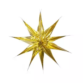 Украшение фольгированное Mister Christmas звезда золотая 50 см