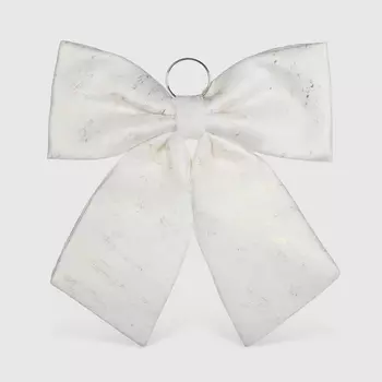 Украшение Mercury NY бант серебро 44х44 см