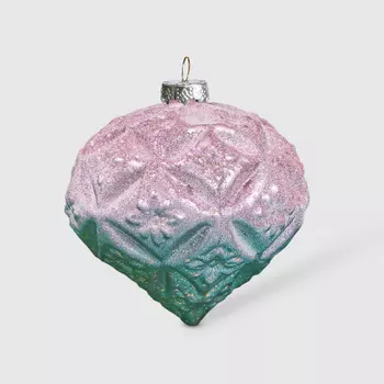 Украшение на елку Baoying yiwen лук синий розовый 10 см