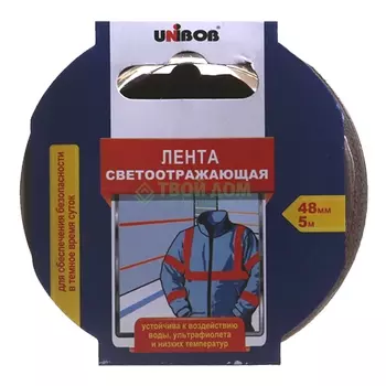 Unibob Лента светоотражающая 48 мм х 5 м