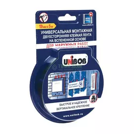 Unibob Монтажная двухсторонняя клейкая лента для наружных работ