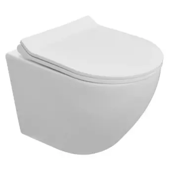 Унитаз подвесной Culto EIS безободковый с сиденьем микролифт, белый