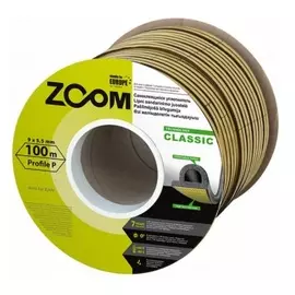 Уплотнитель самоклеящийся коричневый Zoom строй classic 100m (02-2-4-107)