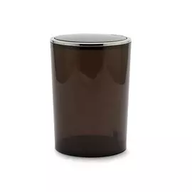 Урна Primanova Lenox с вращающейся крышкой прозрачно-дымчатая 18,5х25,5 см