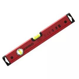 Уровень алюминиевый PRO-600 магнитный,красный,40см