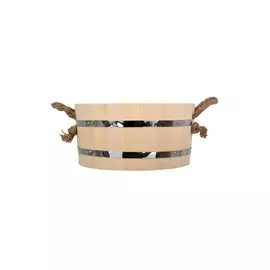 Ушат Банные штучки шайка 10 л. с пластиковой вставкой, липа, Русский дух