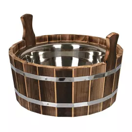 Ушат шайка Банные штучки обожжённая липа 17 л