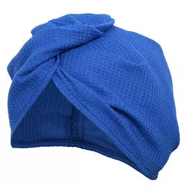 Вафельная чалма Банные штучки синяя