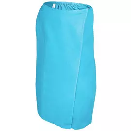 Вафельная накидка для женщин Банные штучки 145x78 см голубая