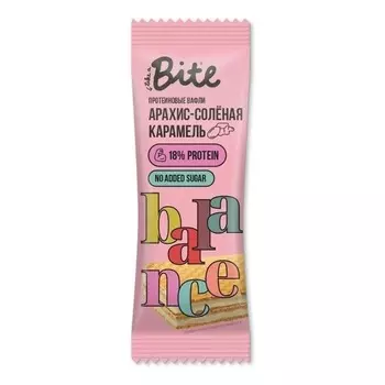 Вафли протеиновые Take a Bite со вкусом арахис и солёная карамель 35 г