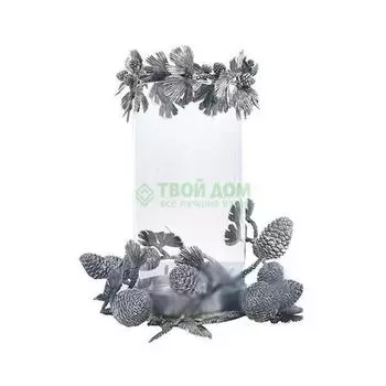 Подсвечник 33см Vagabond majestic forest шишки (Q102X)