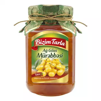 Варенье Bizim Tarla из белой черешни 400 г