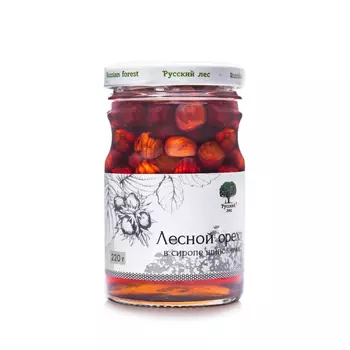 Варенье Русский лес лесной орех в сиропе из шиповника 220 г