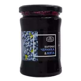 Варенье САВА Сибирская Ягода черничное с мятой 300 г