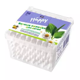 Ватные палочки Bella baby Happy с экстрактом ромашки 56 шт