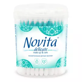 Ватные палочки Novita Delicate 100 шт