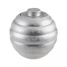 Ваза 30cm silver/white patine Santos pote