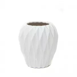 Ваза Ad trend ceramic д13см 14см белая